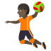 🤾🏿 person playing handball: dark skin tone display on JoyPixels